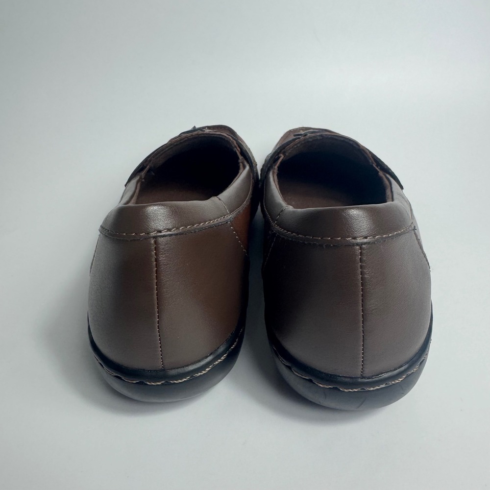 Clarks Collection Women Brown Leather Tassel Loafers Shoes Size 8 W 260673304080 - Picture 12 of 14